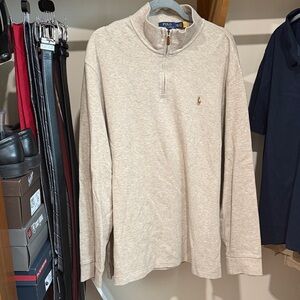 Polo by Ralph Lauren Men's Cream Long Sleeve Shirt